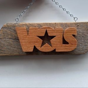 Hand crafted Tennessee Vols door hanger/sign.